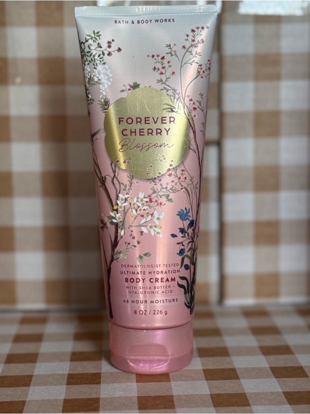NEW B&BW Forever Cherry Blossom Body Cream, 48 hour moisture